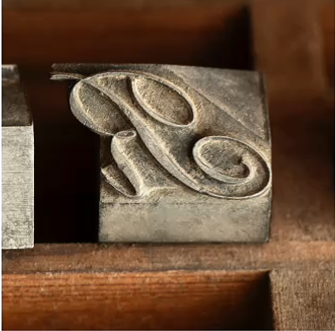 Vintage metal stamp mechanism